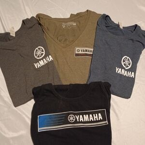 Yamaha Bundle Branded T-Shirts in Black, Gray, Olive, and Blue